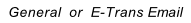 General  or  E-Trans Email